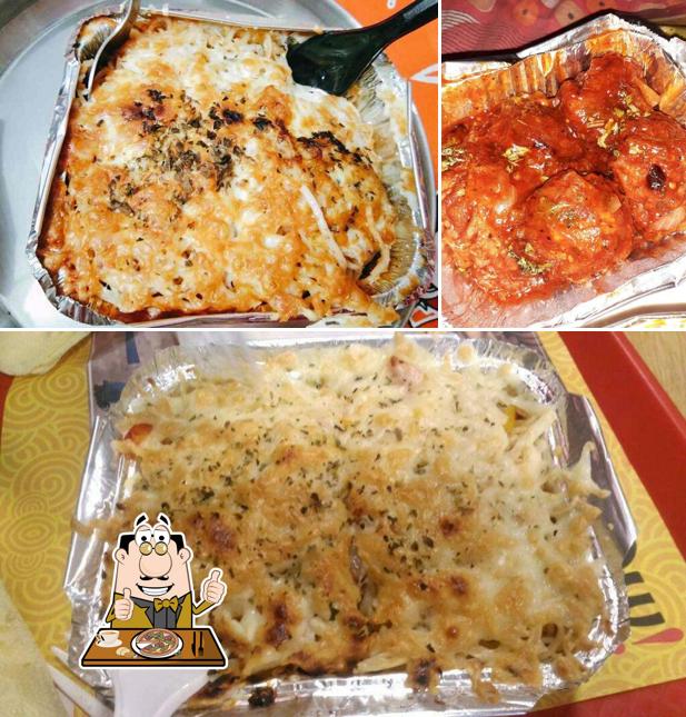 Try out pizza at Wow! Momo