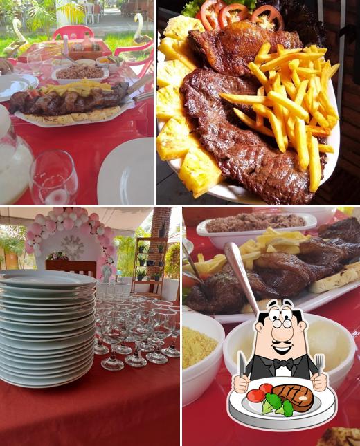 Há uma seleção de opções para os amantes da carne