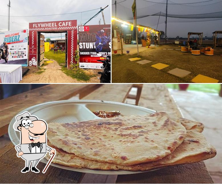 The image of Flywheel cafe roasters, noida’s exterior and food