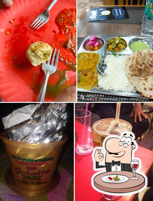 The restaurant's food and drink
