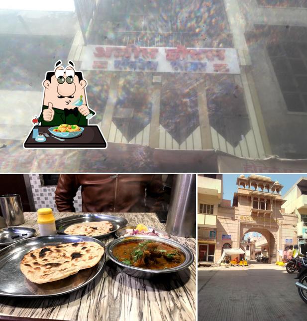 Check out the image depicting food and exterior at Ajeet Hotel Non Veg Point