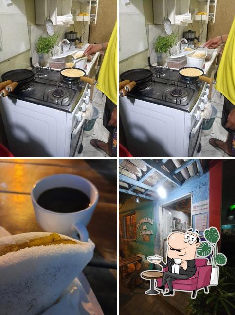 O interior do Tapiocaria da Sandra