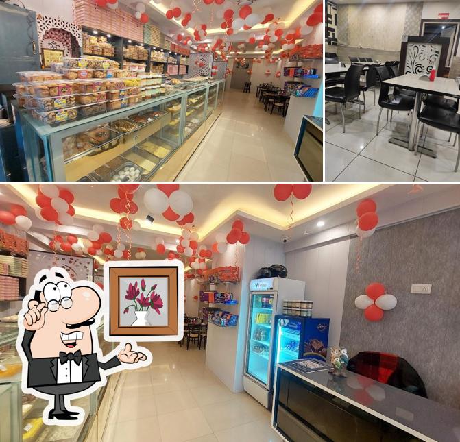 The interior of Kumar Sweet Shop and Restaurant