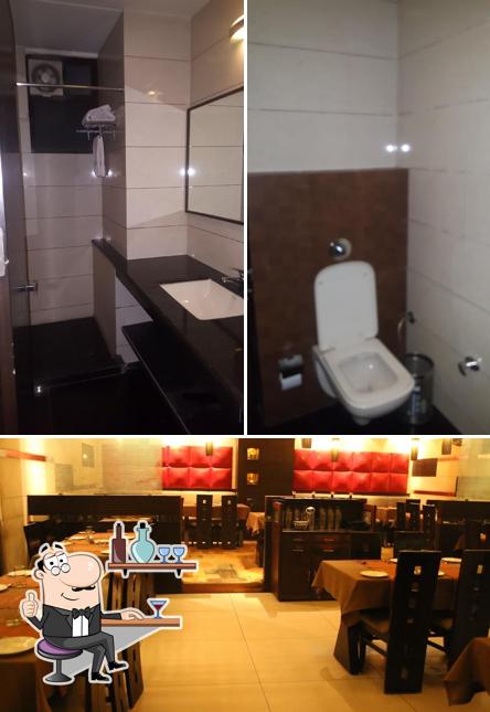 The interior of Big Ben Mithai, Fast Food And Hotel