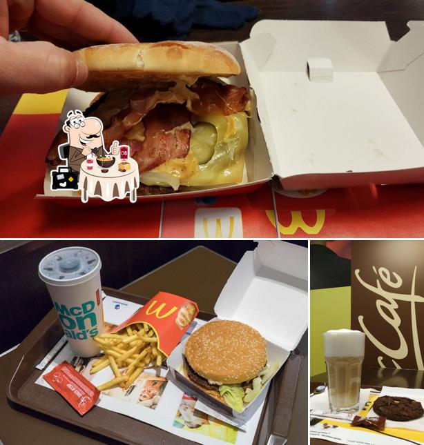 La foto della cibo e birra di McDonald’s