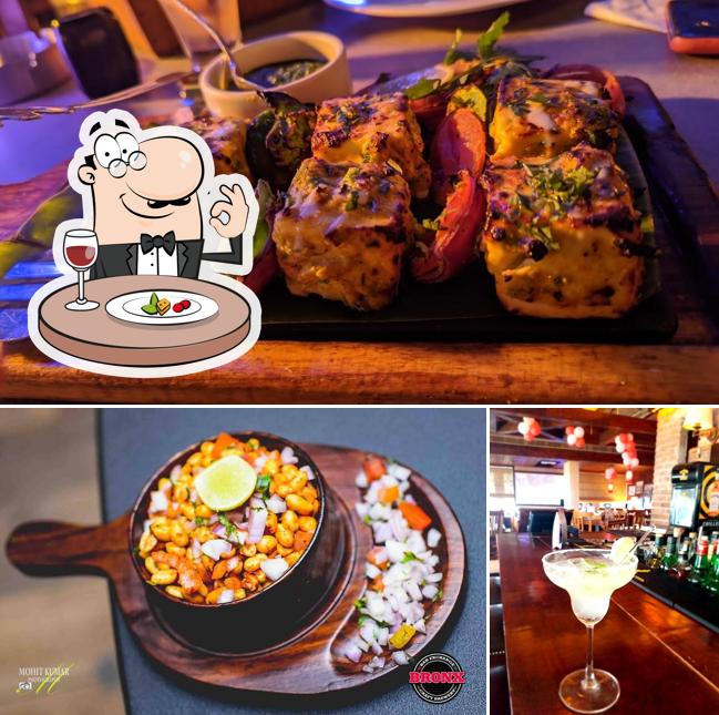 The restaurant's food and beverage
