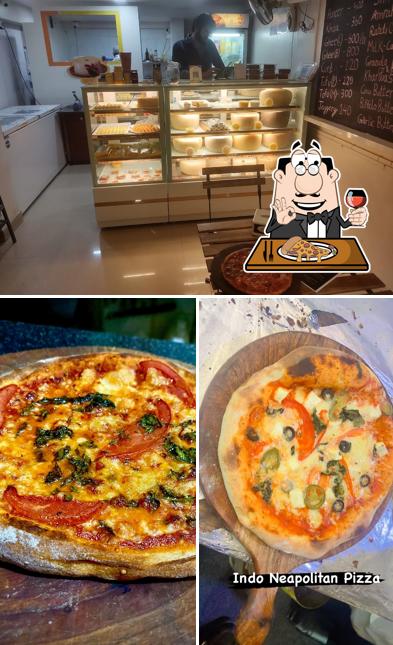 Pick various types of pizza