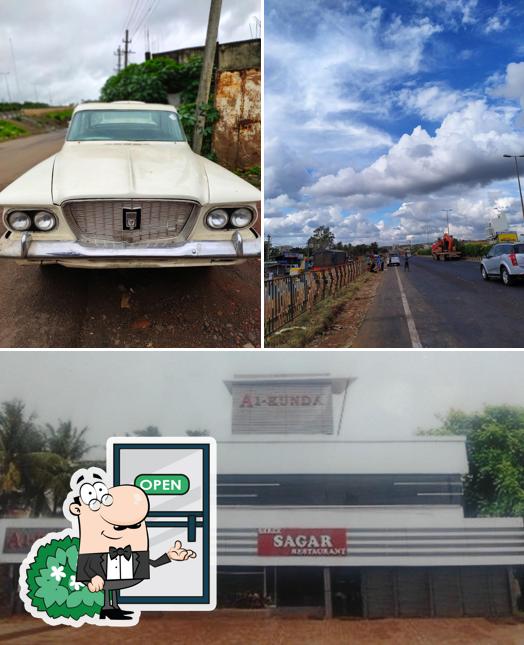 The exterior of A 1 KUNDA Hanamshet & Sagar Hotel