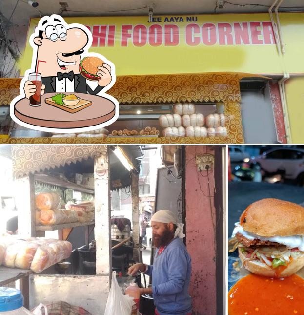 Get a burger at BAKSHI FOOD CORNER