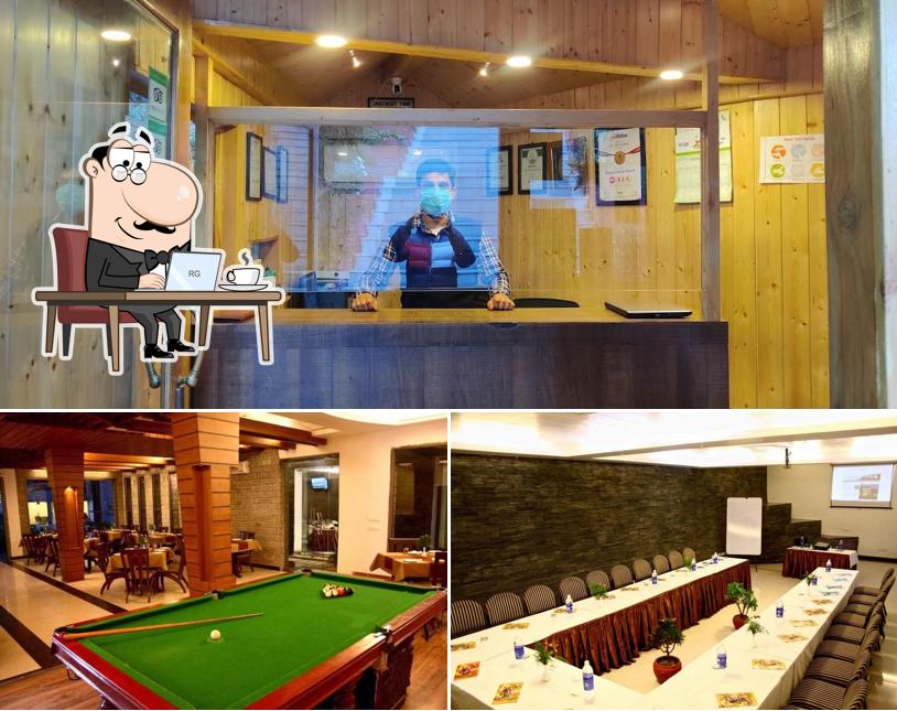 The interior of Kasauli Castle Resort