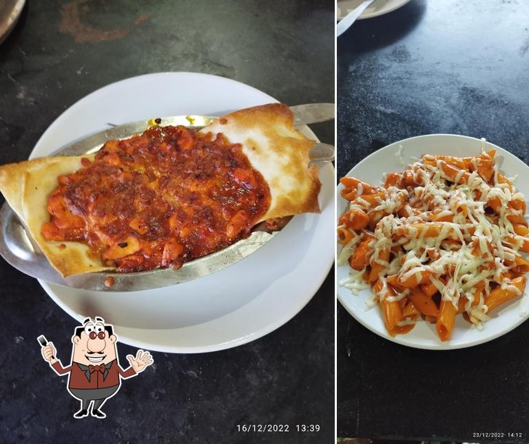 Food at Meridian bar and restaurant