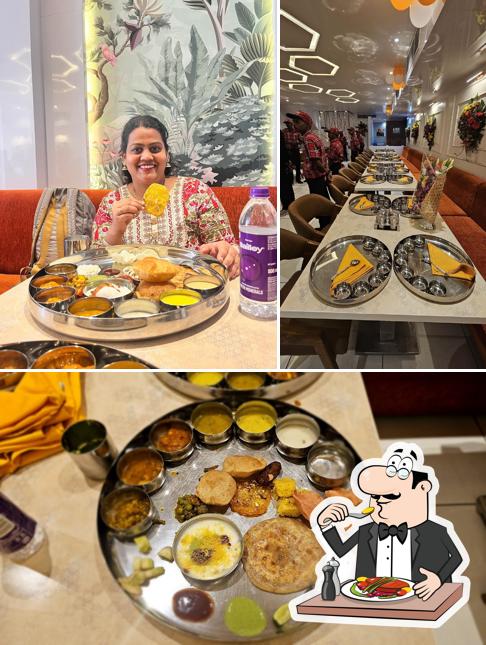 Food at Naivedya Thali Pandharpur