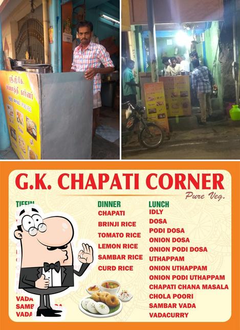 Here's an image of Sri GK Chapathi Corner