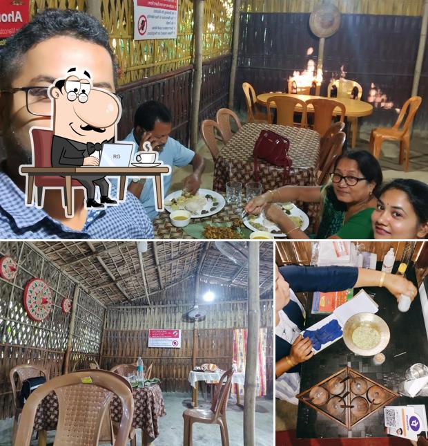 The interior of Ahom Ethnic Food (আহোম জনগোষ্ঠীৰ থলুৱা খাদ্য )