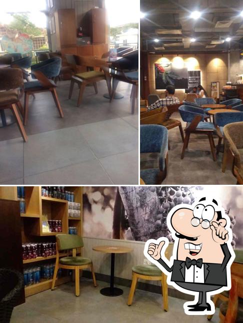 The interior of Cafe Coffee Day