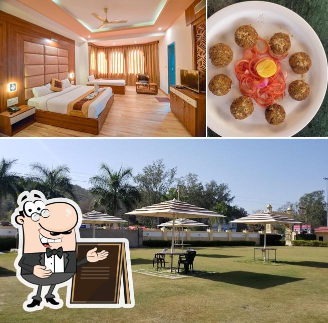 Enjoy the view at the outside area of GOLD NEST RUBYSTONE HERITAGE A Luxury wedding Resort in Udaipur