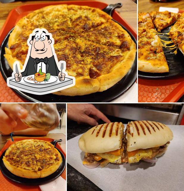 Food at Hot Box Pizza