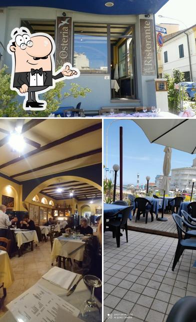 Gli interni di Osteria dei Muré