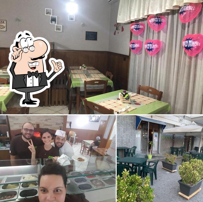 Gli interni di Benny's Pizzeria Trattoria