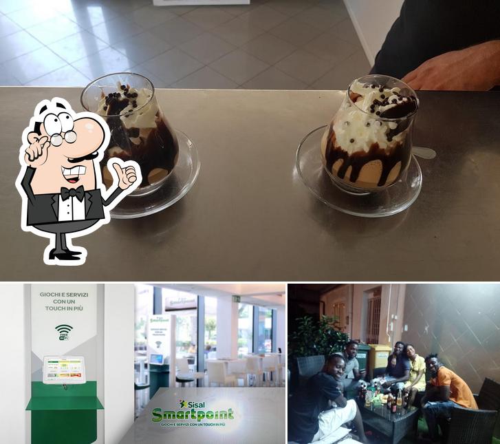 La interni e dolce del ristorante