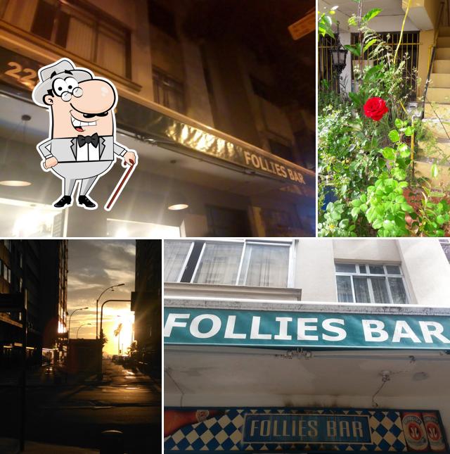 O exterior do Follies Bar