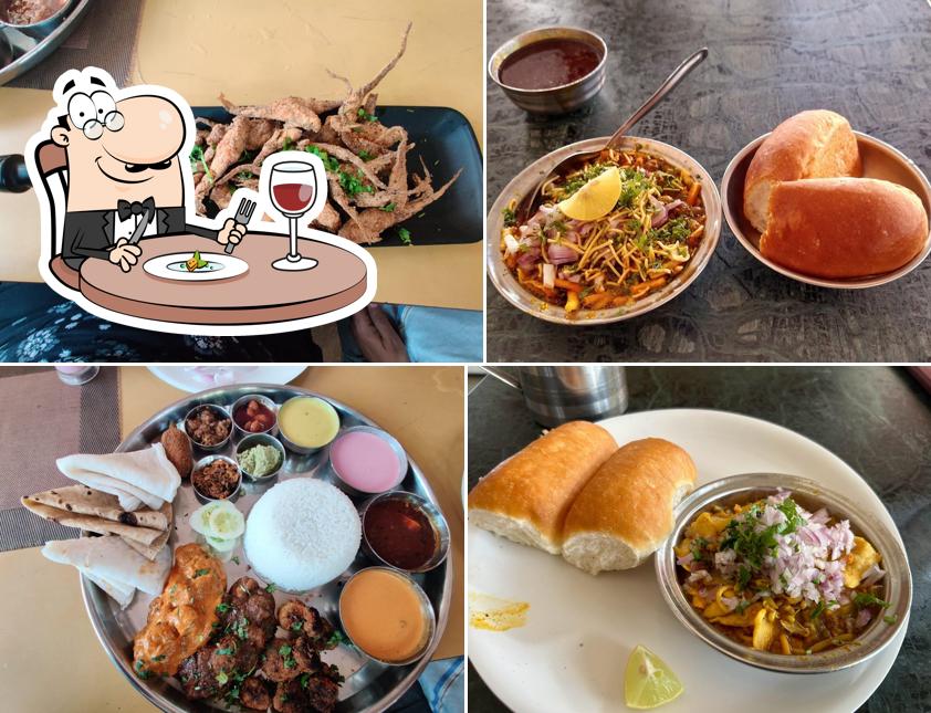 Food at Amantran Pure Veg & Lodging