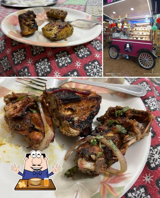 Take a look at the image showing food and exterior at Bindaa’s Chicken