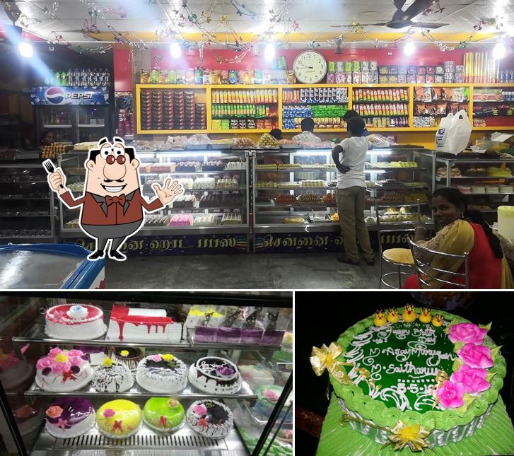 Food at Chennai hot puffs bakery
