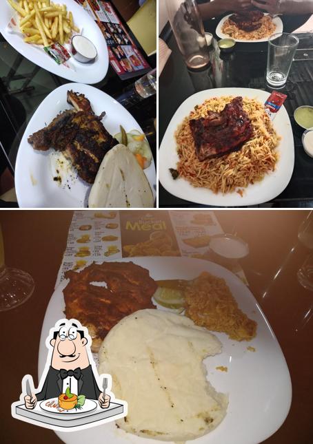 Food at Crunchy's restaurant