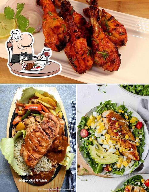Get meat meals at Forks & Spoons 51