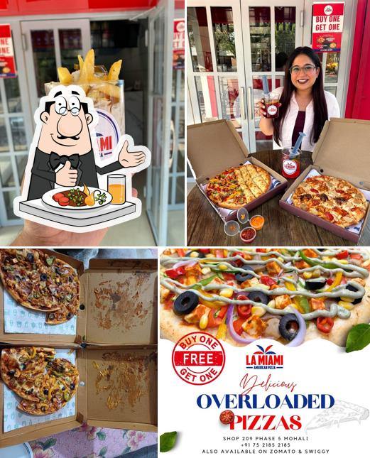 Meals at La Miami American Pizza