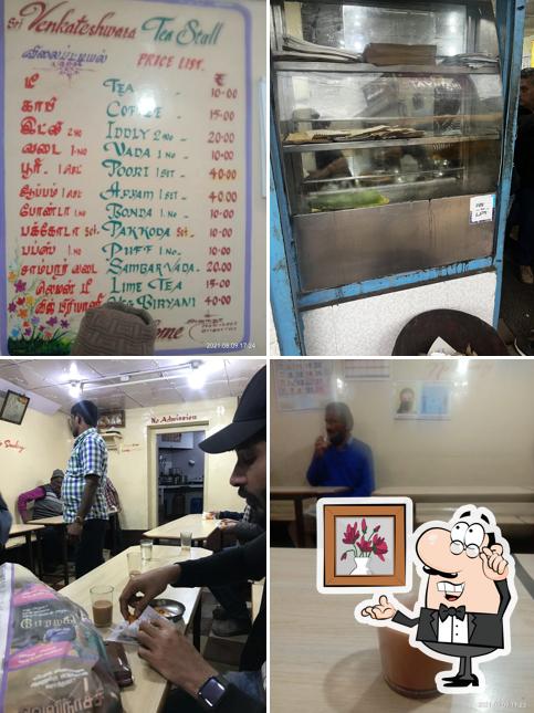Check out how SRI VENKATESHWARA TEA STALL looks inside