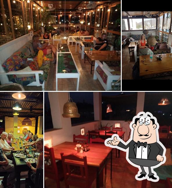 The interior of The Sixth sense (retreat into heaven) the wonderful rooftop restaurant @inn seventh heaven