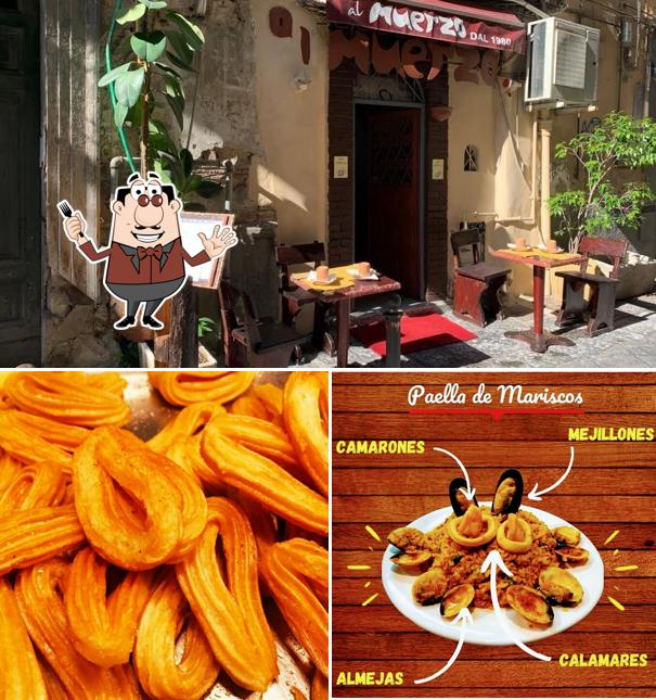 La cibo e esterno del ristorante