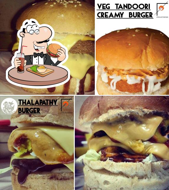 Get a burger at Food Affair