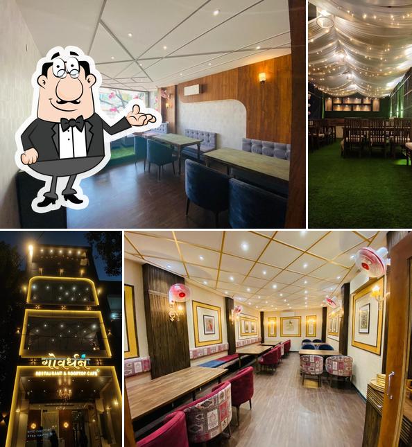 The interior of Govardhan Family Restaurant & Rooftop Cafe