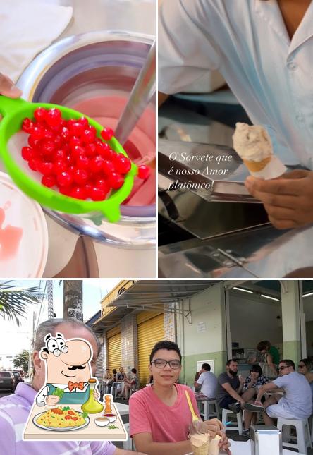 Platos en Sorveteria do Geraldo