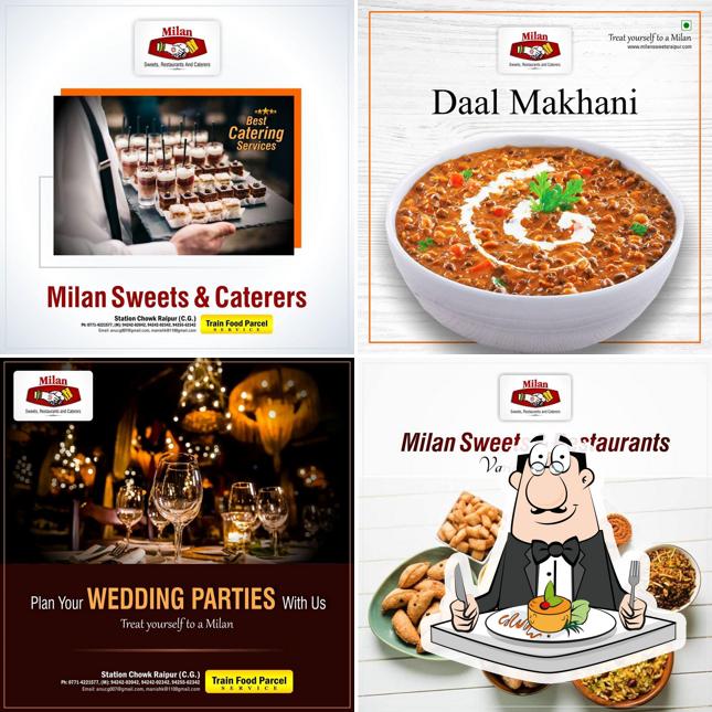 Food at Milan Sweets Restaurant And Caterers