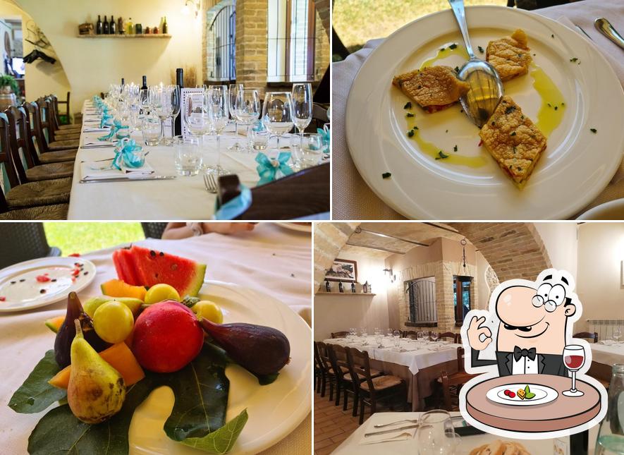 La foto della cibo e tavolo da pranzo di Agriturismo La Rosa Dei Venti