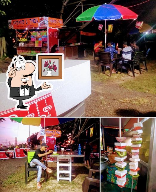 Among different things one can find interior and food at Momo Thek (The Tower Street)