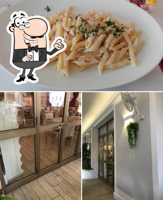 Tra le varie cose da Spaghetti Haus bibione si possono trovare la interni e cibo