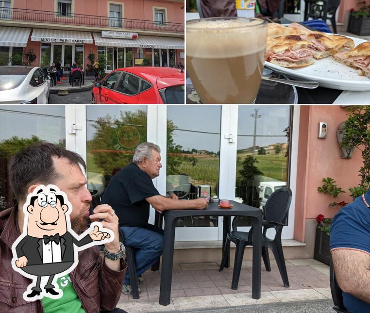 Tra le varie cose da Mister Papi Caffé si possono trovare la interni e bevanda