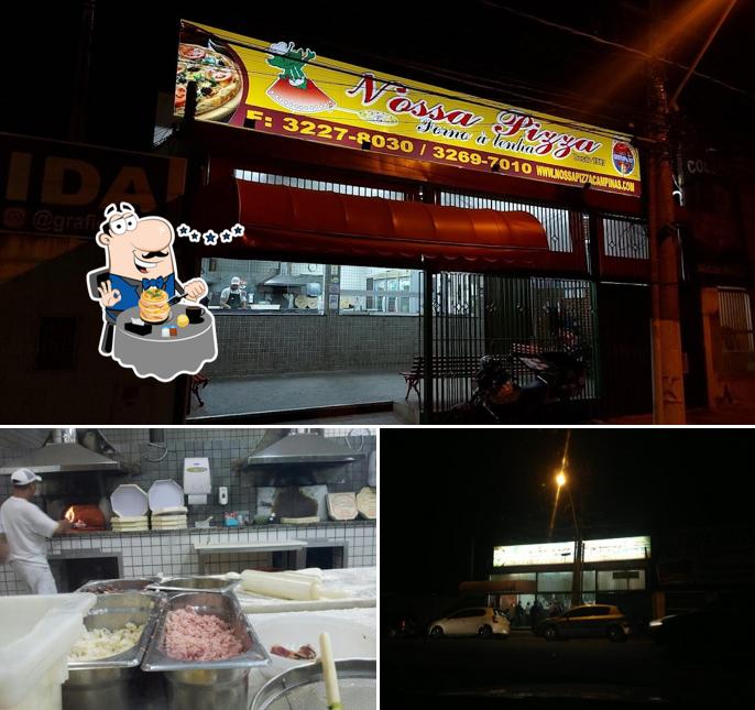 A Nossa Pizza se destaca pelo comida e interior