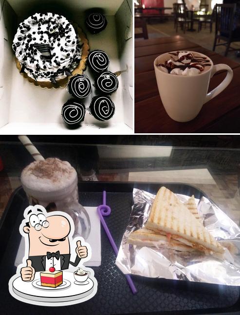 007 food point serves a selection of sweet dishes