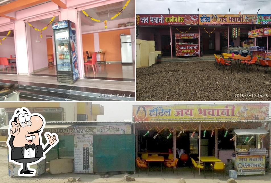 The interior of Hotel Jai Bhawani