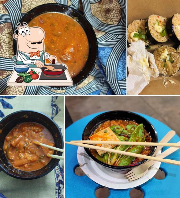 Chicken curry at Mohali flavors I super corndogs I