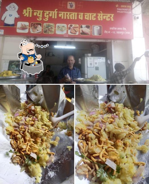 The photo of food and interior at Shree New durga nasta and chat center