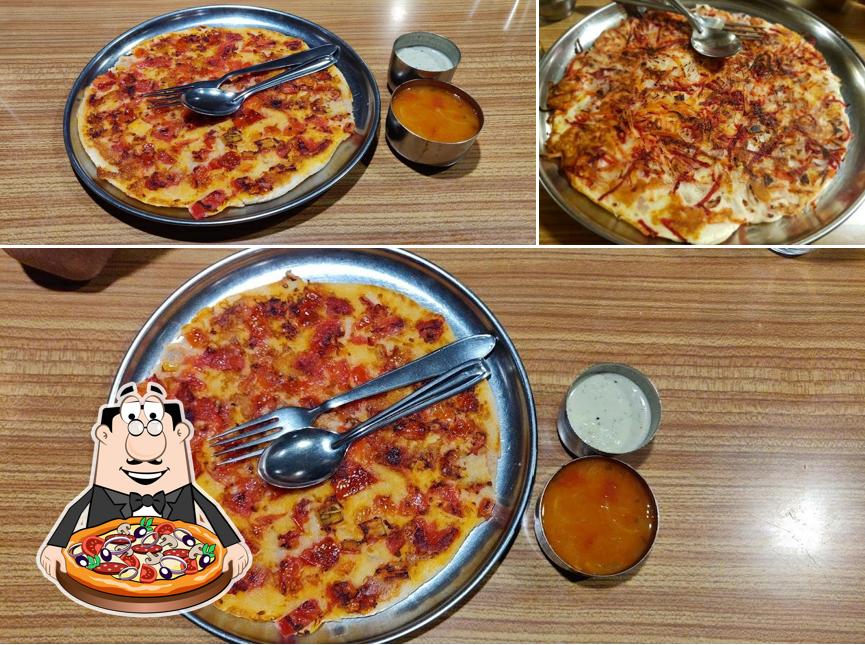 At Udipi Restaurant, you can taste pizza