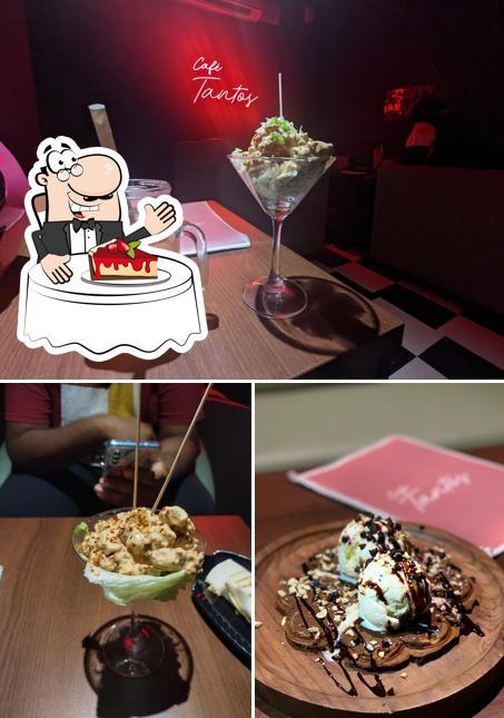 Café Tantos serves a selection of desserts