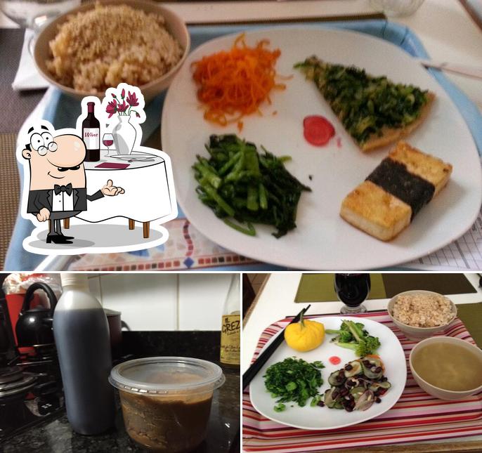 Esta é a foto ilustrando mesa de jantar e bebida no Fonte De Minas